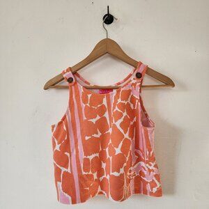 Girls Lilly Pulitzer Target 14 16 Tank Top XL Orange Pink